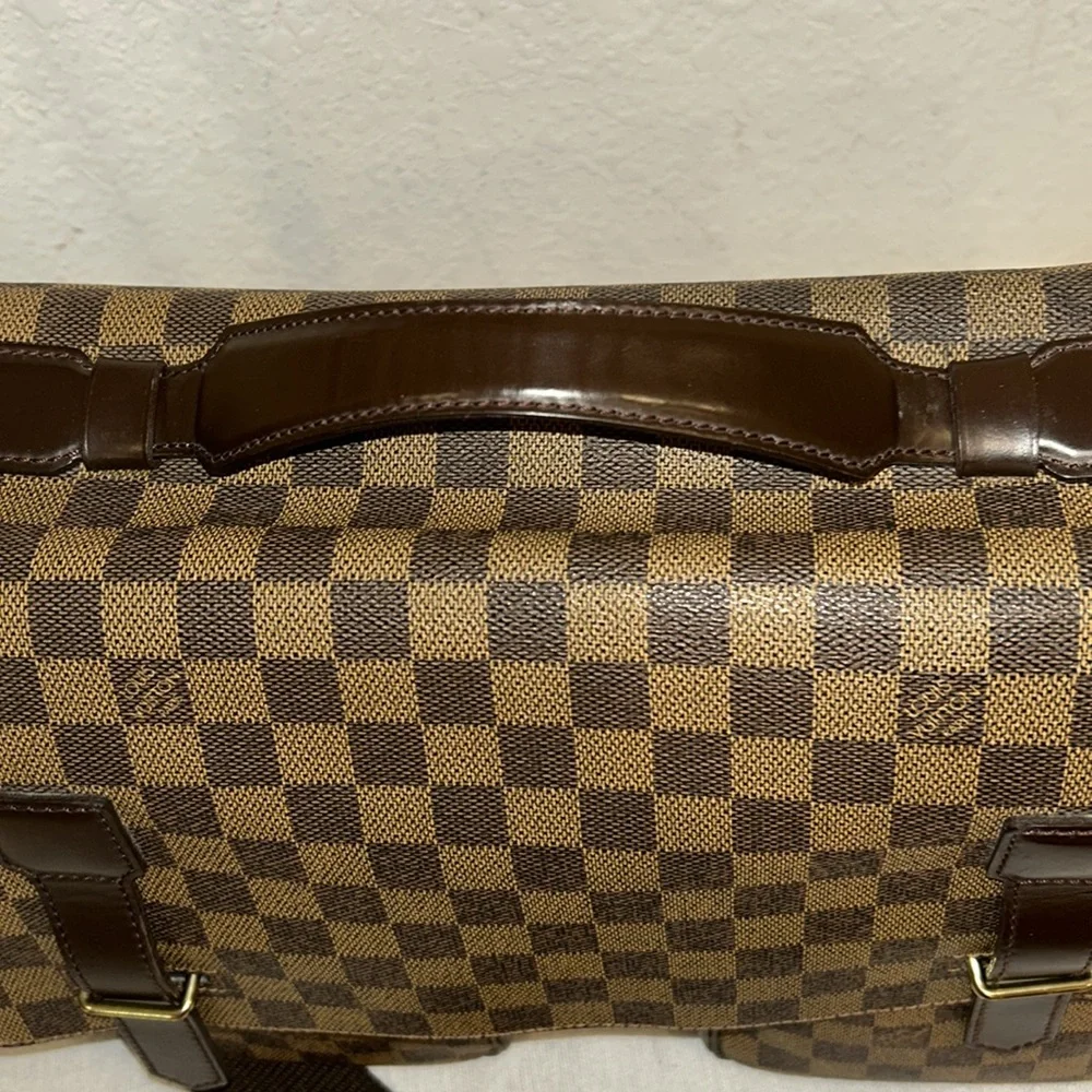 Louis Vuitton Broadway Damier Ebene Canvas Messenger Bag Xbody Authentic +COA